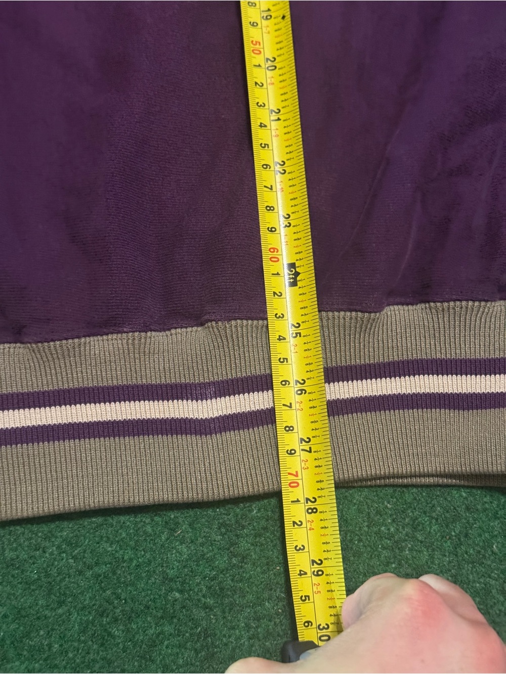 Vintage 80s 90s Champion Purple Reverse Weave Crewneck Sweatshirt, Striped (XL) - Picture 6 of 10
